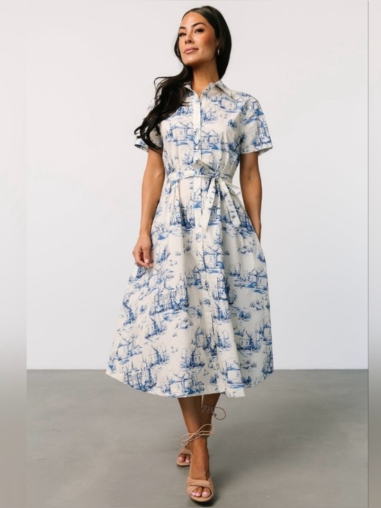 Baltic Born Dresses & Skirts - NWT Baltic Born Layne Midi Dress Holland Toile Print